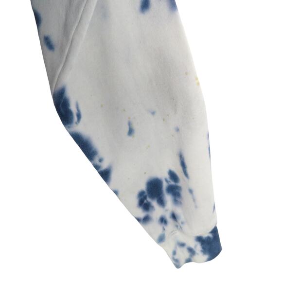 Urban Outfitters Blue Pink Floyd Tie Dye Cropped Hoodie Sweatshirt Medium - Picture 3 of 5